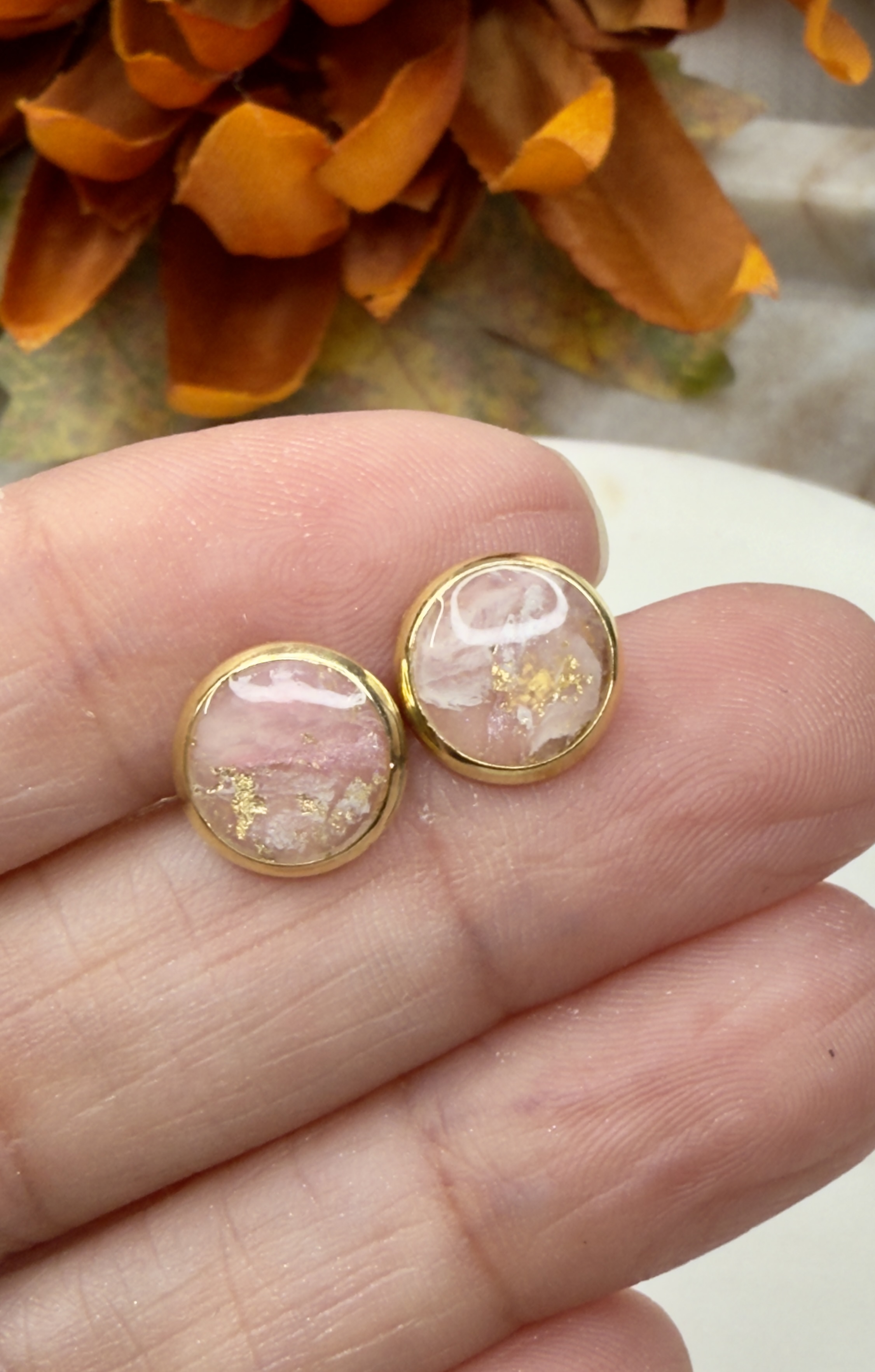 "Rose Gold" Little Studs 
