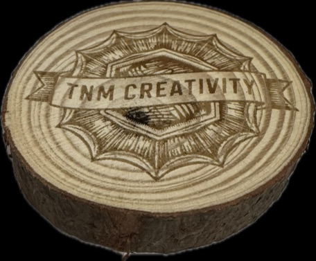 Rodajas de madera 9 cm grabada 4uds