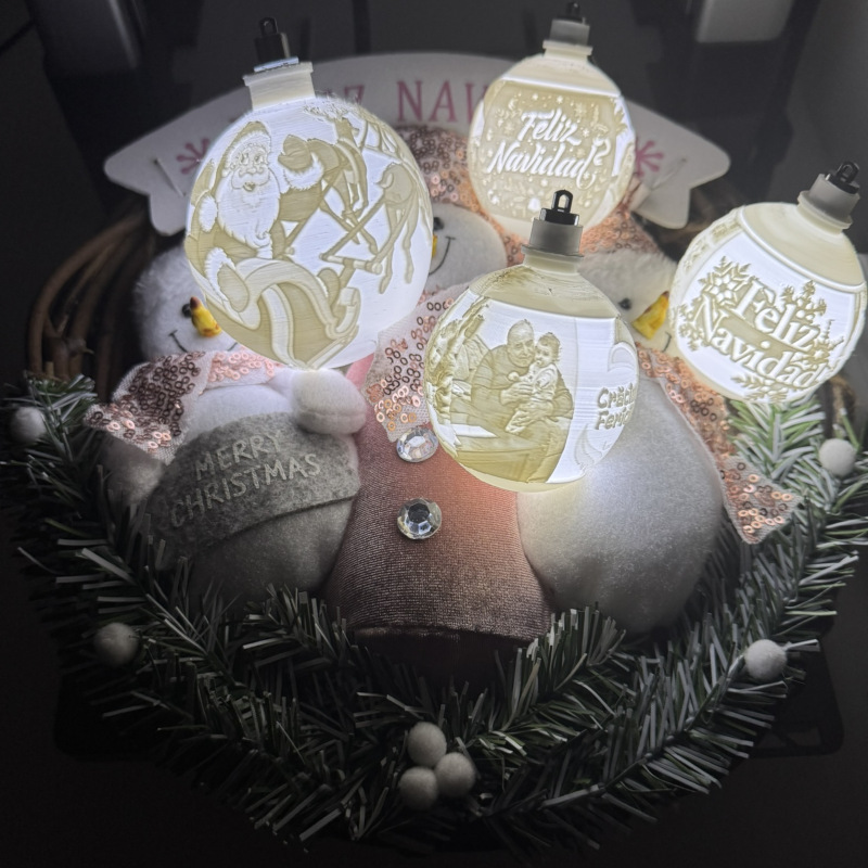 Adornos navideños personalizados