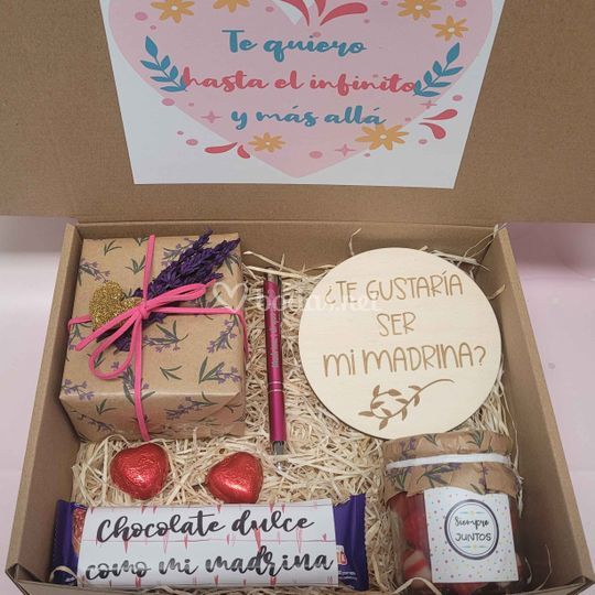 Caja sorpresa para madrinas