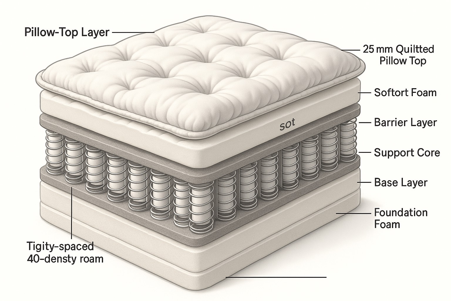 ROYAL SPRING Pillow-Top Mattress
