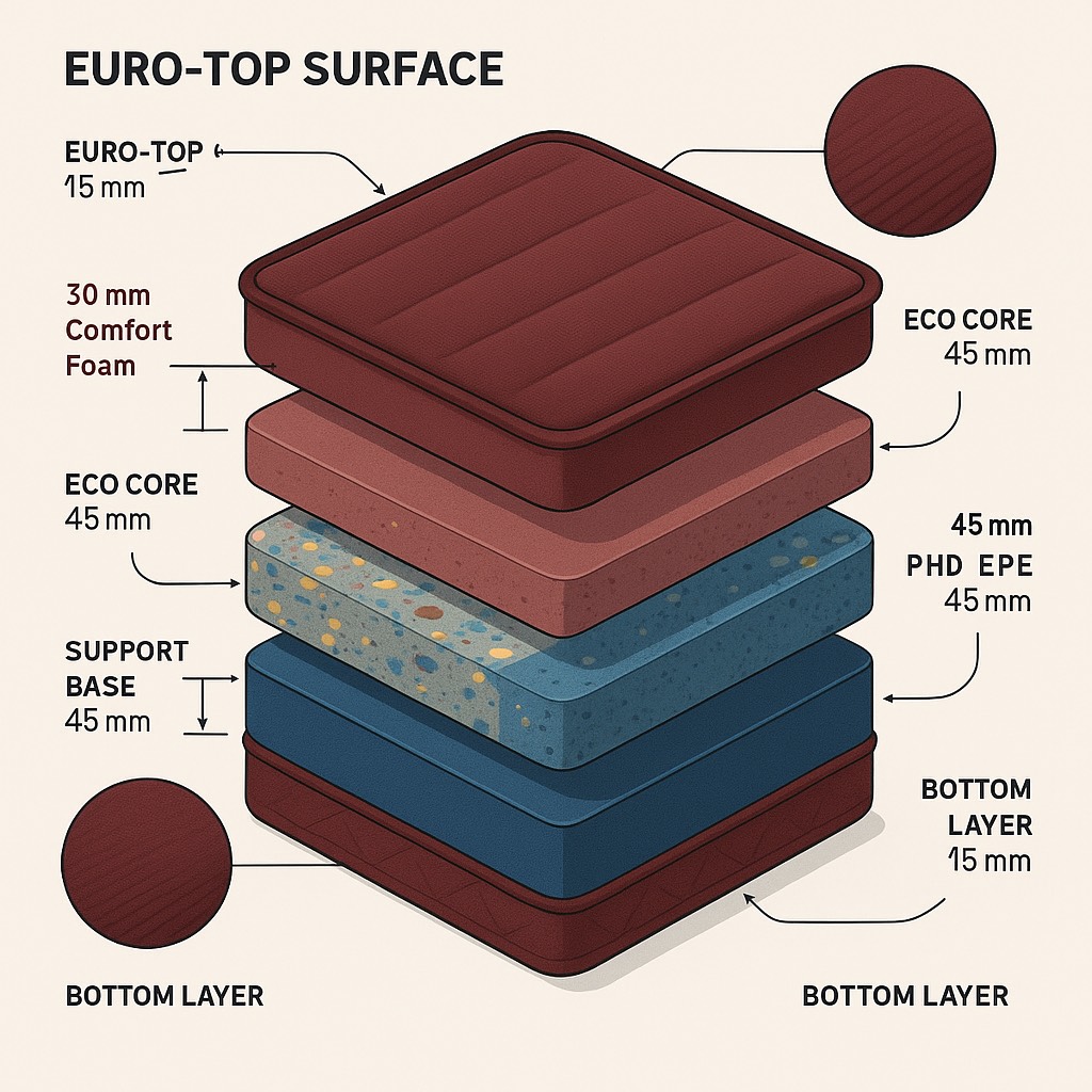 BACK CARE 6" Euro-Top Mattress