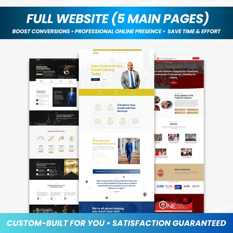 Full Website Design (5 Pages)