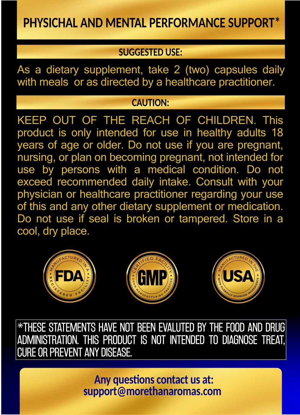 Energy & Focus Supplement 1 Bottle