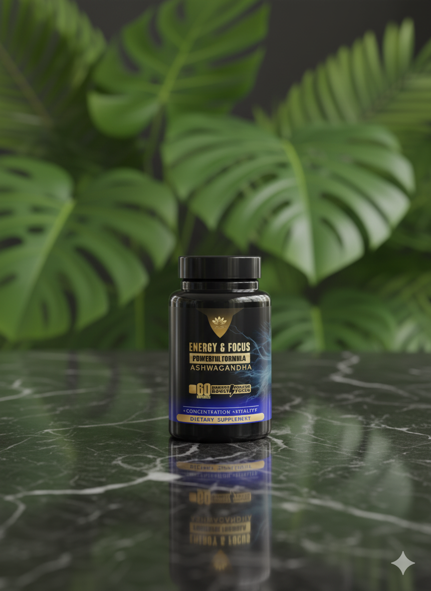 Energy & Focus Supplement - 1 Bottle - SM10