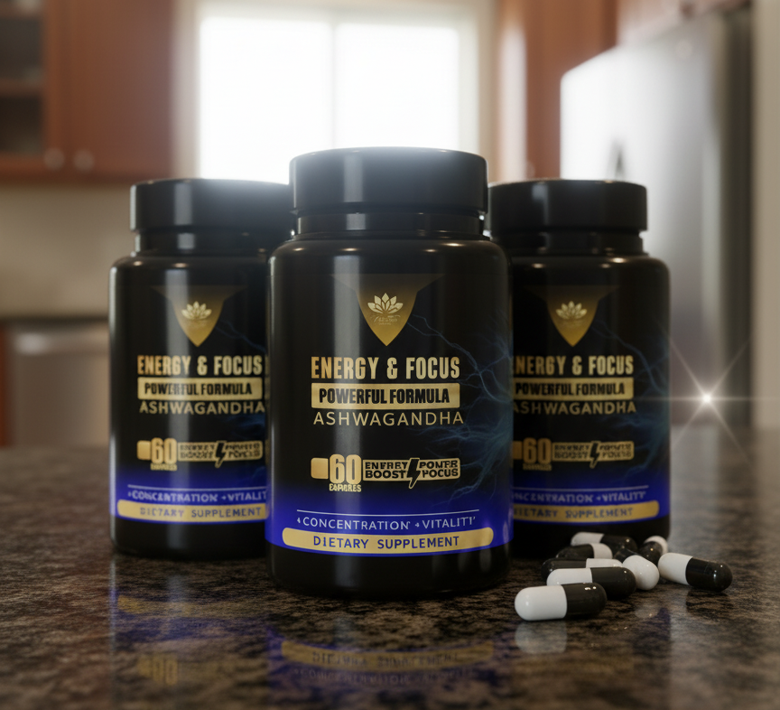 Energy & Focus Supplement 3 Bottles