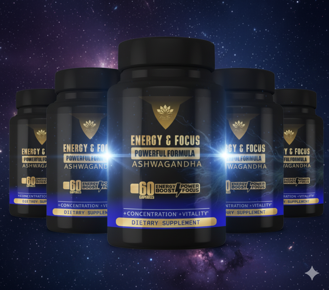 Energy & Focus Supplement 5 Bottles