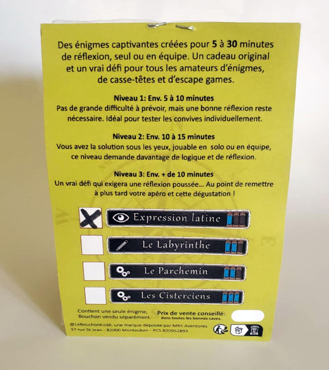 Millésime 2025 - Expression Latine