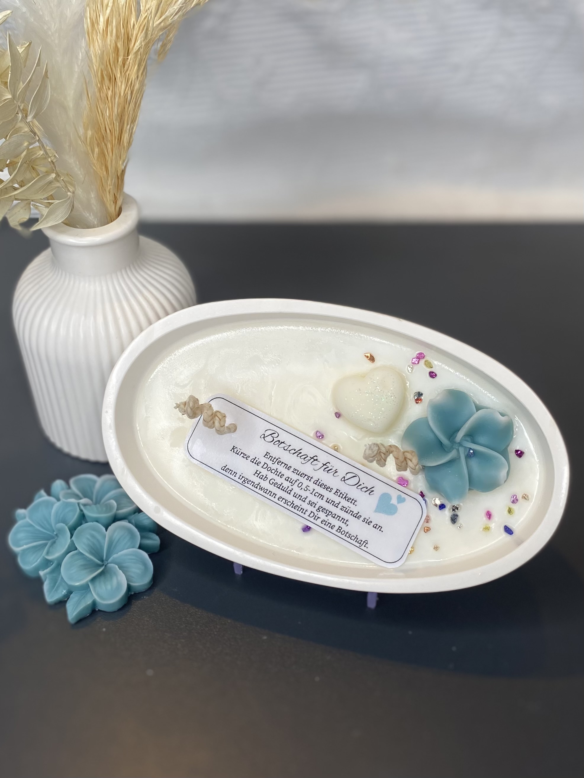 Behälterkerze "Botschaft für Dich"