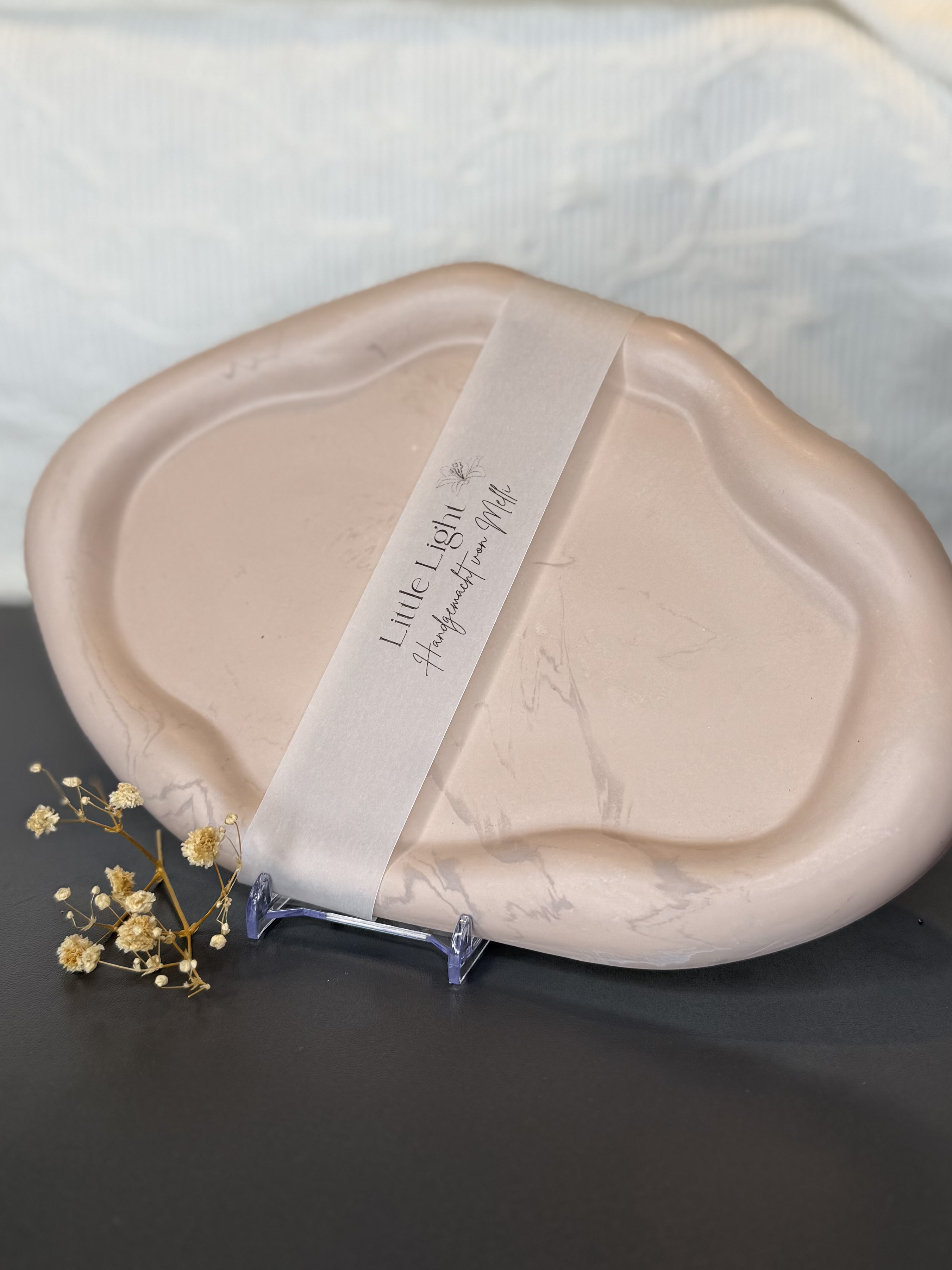 Dekotablett oval - Luna "Rosé"