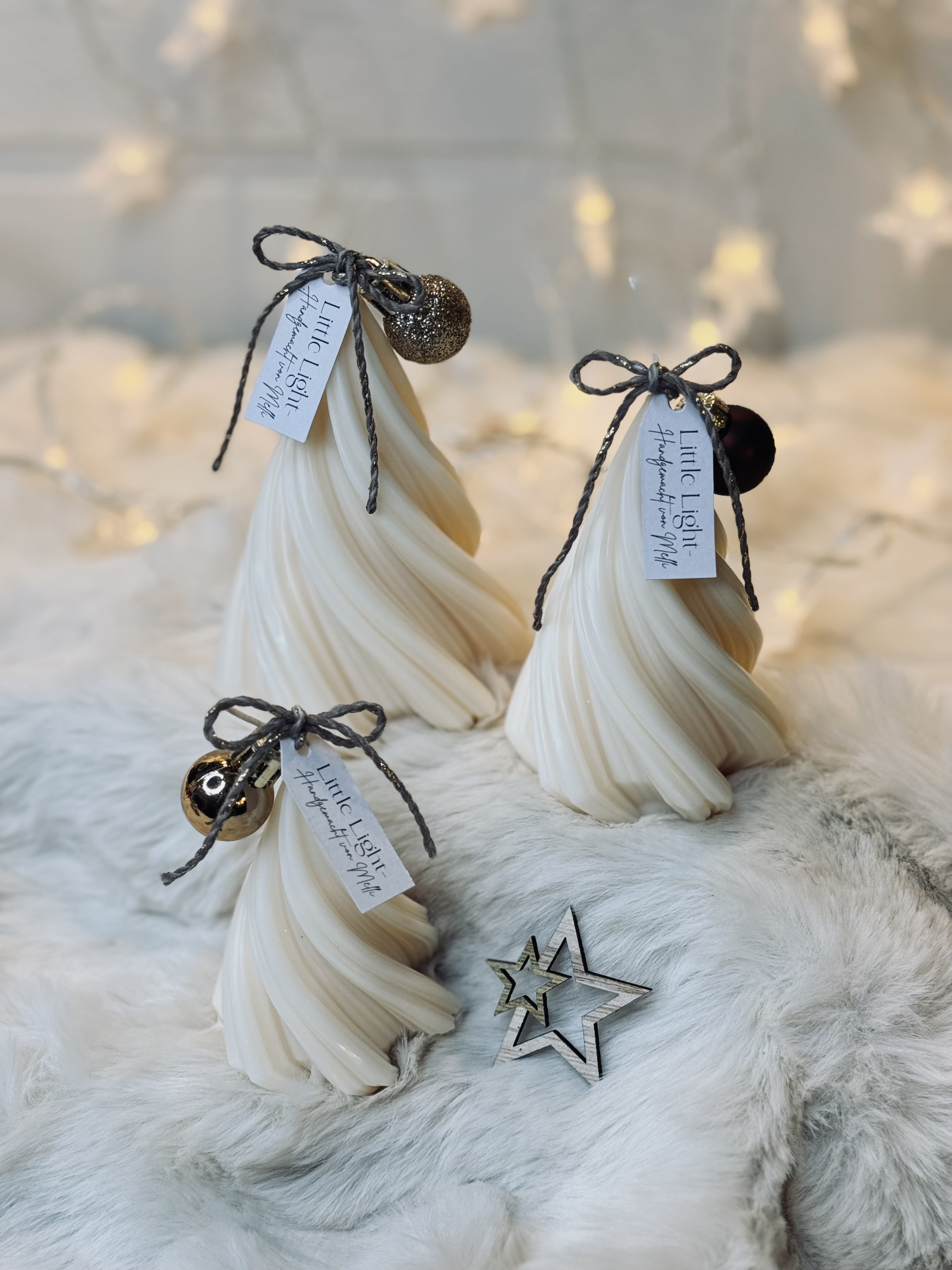 Tannenbaum "Swirl" in drei unterschiedlichen Größen