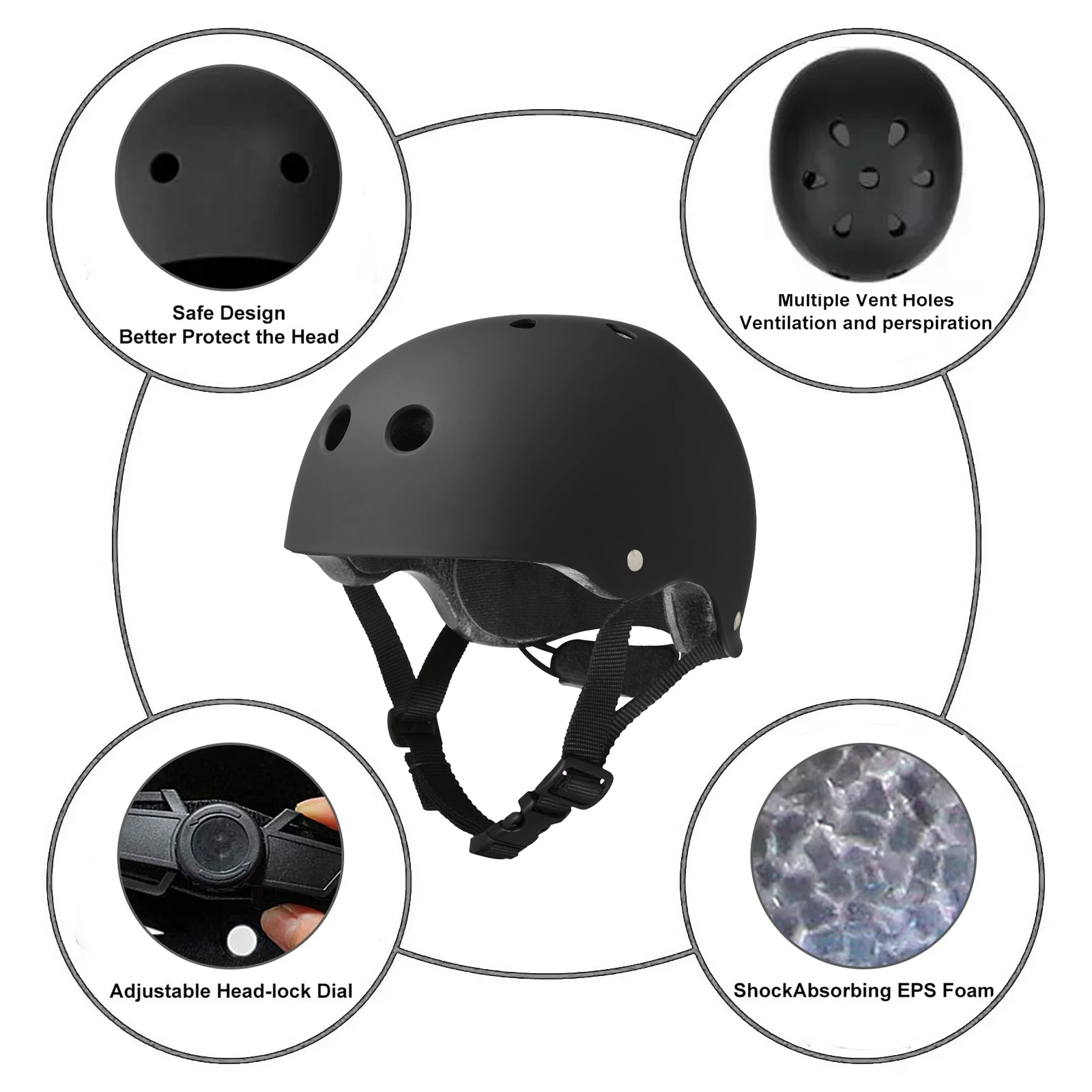 Kids Bike Helmet Toddler Helmet Ages 2-8 Years Old Boys Girls Multi-Sport Helmet children Helmets Adjustable Cycling Multi-Sport Child's Helmet for Football Roller Skating Scooter