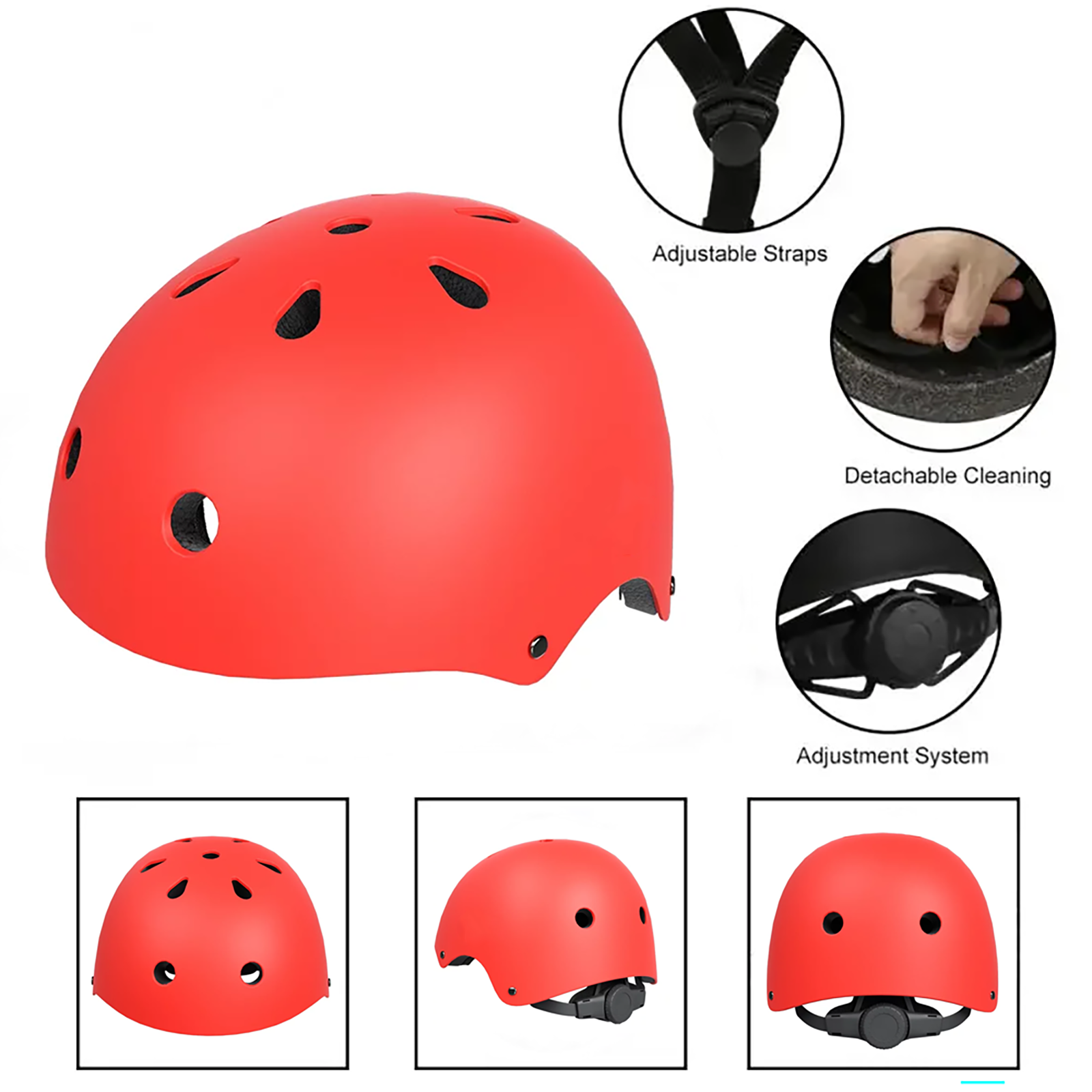 Kids Bike Helmet Toddler Helmet Ages 2-8 Years Old Boys Girls Multi-Sport Helmet children Helmets Adjustable Cycling Multi-Sport Child's Helmet for Football Roller Skating Scooter