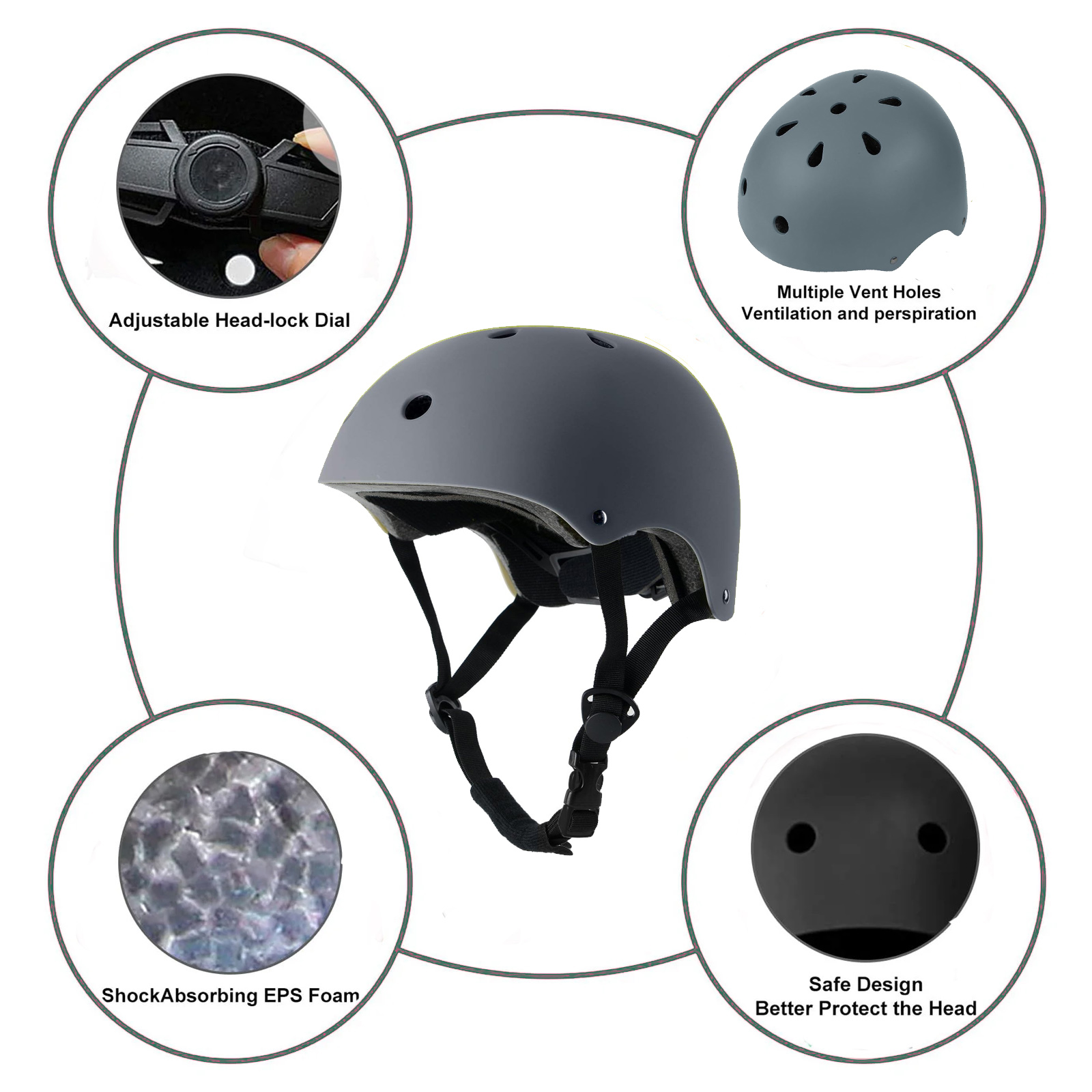 Kids Bike Helmet Toddler Helmet Ages 2-8 Years Old Boys Girls Multi-Sport Helmet children Helmets Adjustable Cycling Multi-Sport Child's Helmet for Football Roller Skating Scooter