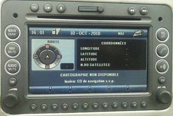 Alfa Romeo Magneti Marelli RT3 Lietuvos ir Europos navigacijos žemėlapių atnaujinimas 2017 metai CD