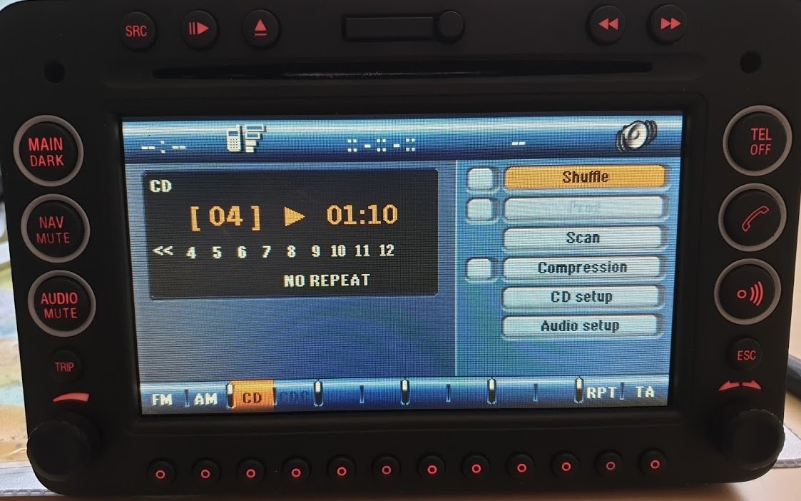 Alfa Romeo Magneti Marelli RT3 Lietuvos ir Europos navigacijos žemėlapių atnaujinimas 2017 metai CD