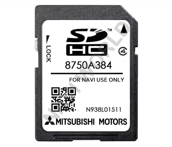 Mitsubishi MMCS W11 / W12 Lietuvos ir Europos navigacijos žemėlapių atnaujinimas - 2025/26 SD kortelė (8750A384)