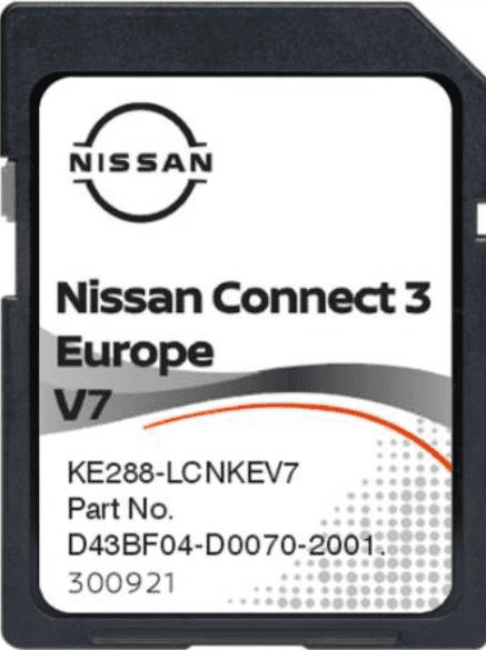 Nissan Connect 3 LCN3 KAI Lietuvos ir Europos navigacijos žemėlapių  – 2022/23 V7 SD kortelė (Last) update