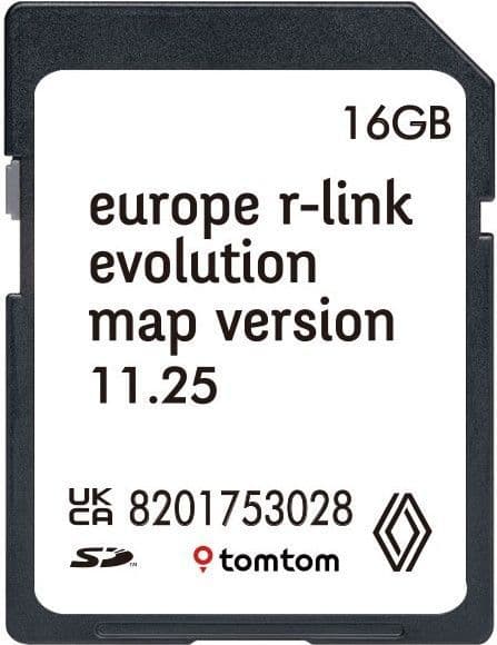 Renault R-Link Tomtom navigacijos sistemos atnaujinimas – 2024/25 Lietuvos ir Europos Žemėlapiai SD kortelė