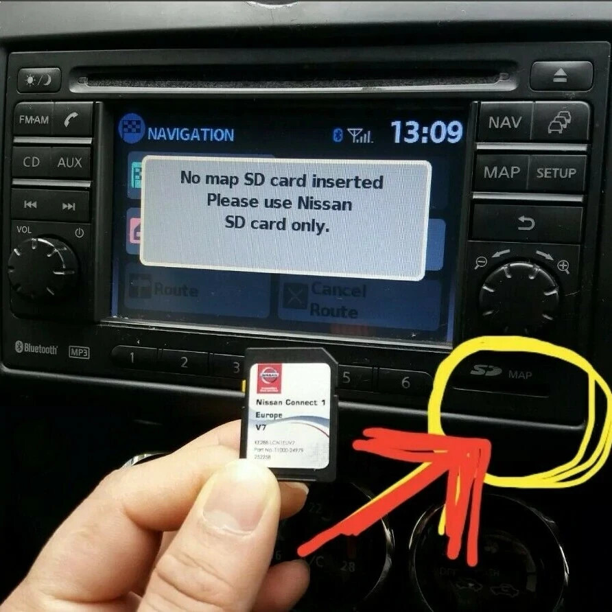 Nissan Connect 1 LCN1 Lietuvos ir Europos navigacijos žemėlapių  – 2022/23 V12 SD kortelė (Last) update