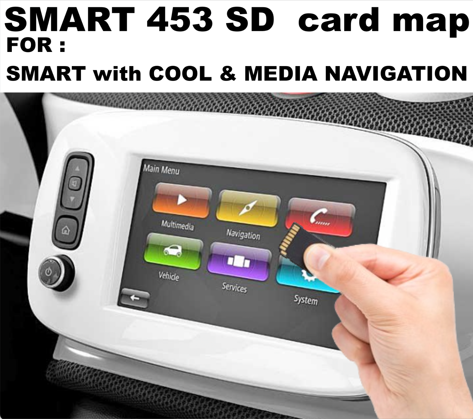 Smart 453 COOL & MEDIA Lietuvos ir Europos navigacijos žemėlapių atnaujinimas – 2024/25 SD kortelė (V11.25)