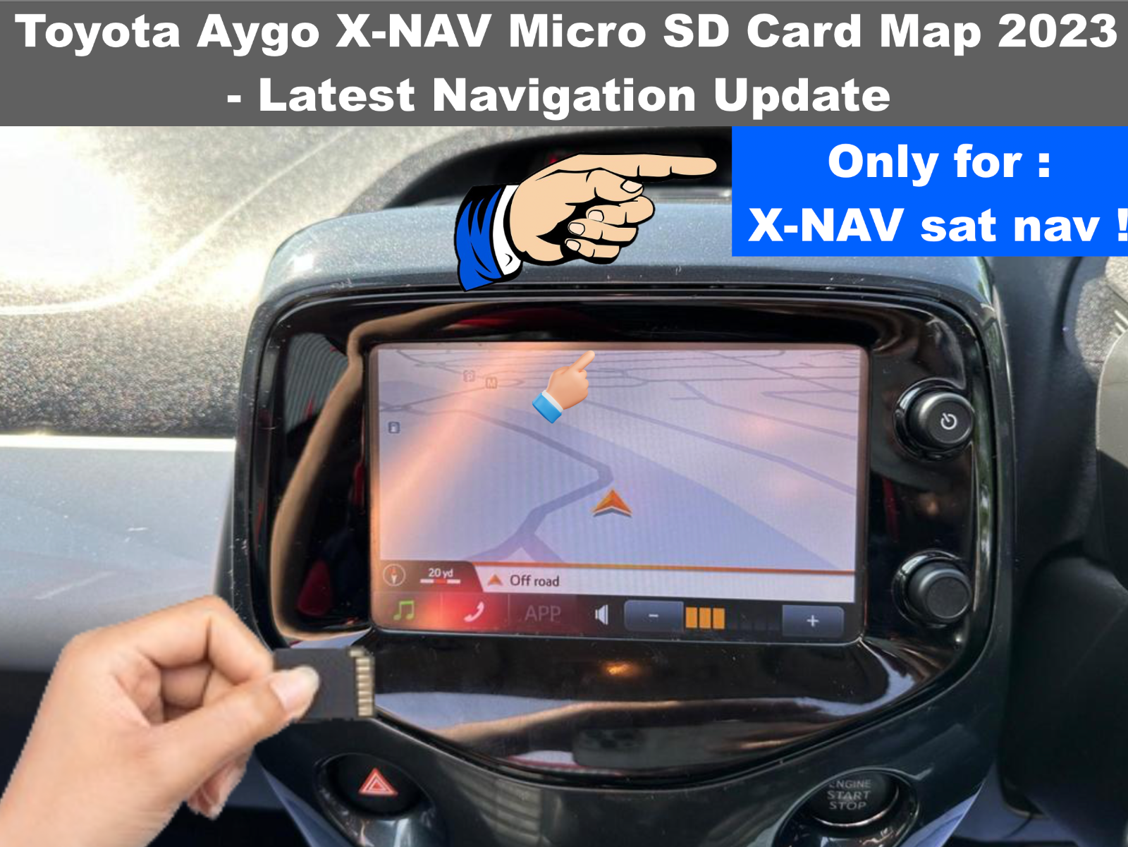 Toyota X-NAV Lietuvos ir Europos navigacijos žemėlapių atnaujinimas 2023/2024 micro SD kortelė