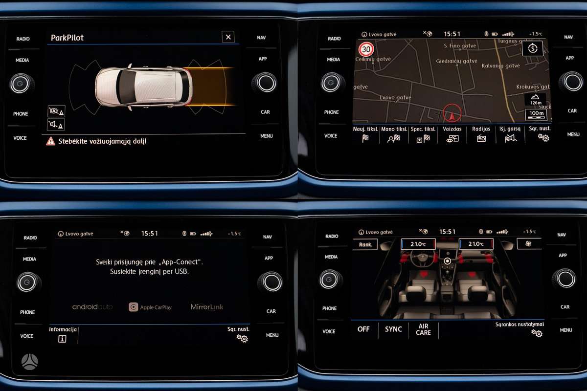 Volkswagen Discover Media Gen.2 (MIB)  Lietuvos ir Europos navigacijos sistemos žemėlapių atnaujinimas 2025/2026 V21 SD kortelė