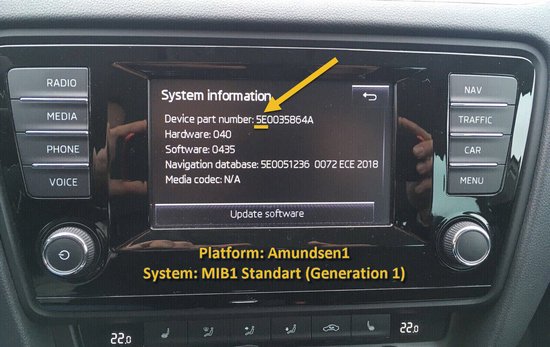 Škoda Amundsen MIB1 (AT) Lietuvos ir Europos navigacijos sistemos žemėlapių atnaujinimas 2023/2024 SD kortelė