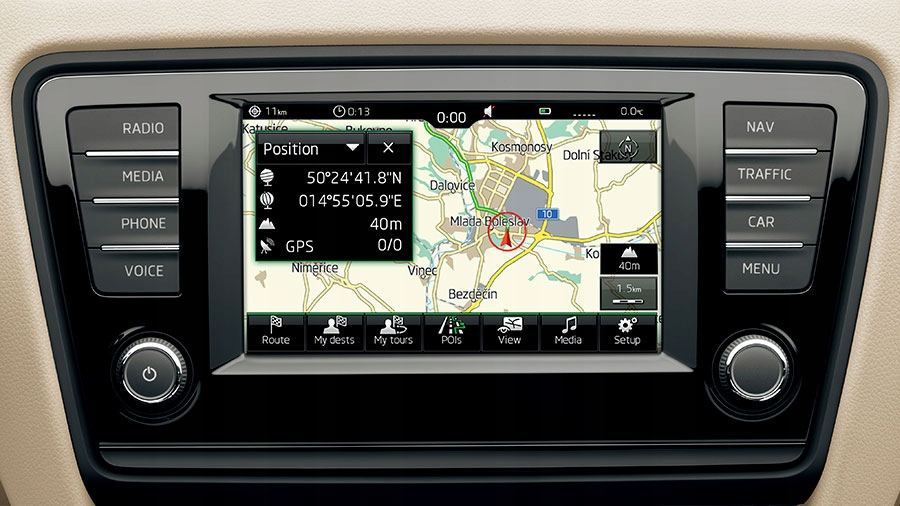 Škoda Amundsen MIB1 (AT) Lietuvos ir Europos navigacijos sistemos žemėlapių atnaujinimas 2023/2024 SD kortelė
