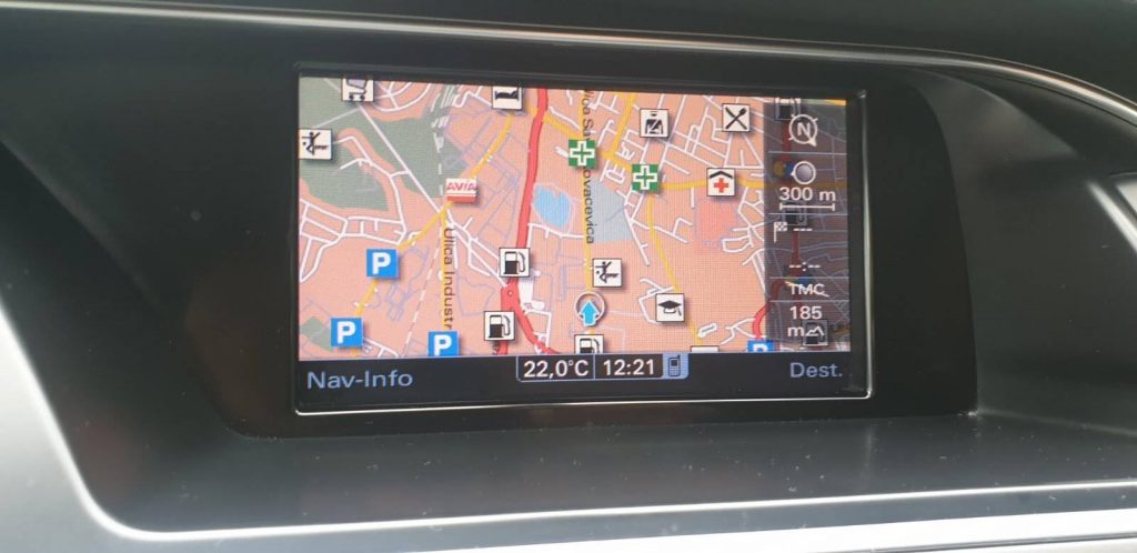 Audi MMI 3G Basic Lietuvos ir Europos navigacijos žemėlapių atnaujinimas 2023/2024 SD kortelė