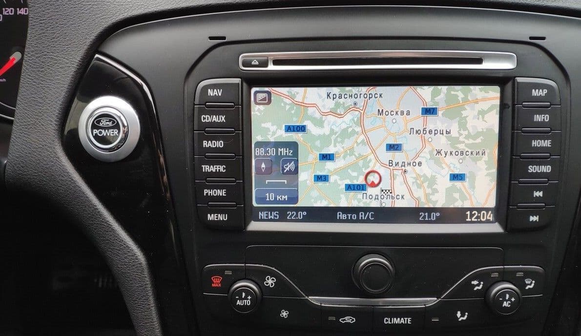 Ford MCA Navigation Plus Touch Screen Lietuvos ir Europos navigacijos žemėlapių atnaujinimas 2022/2023 V12 SD kortelė