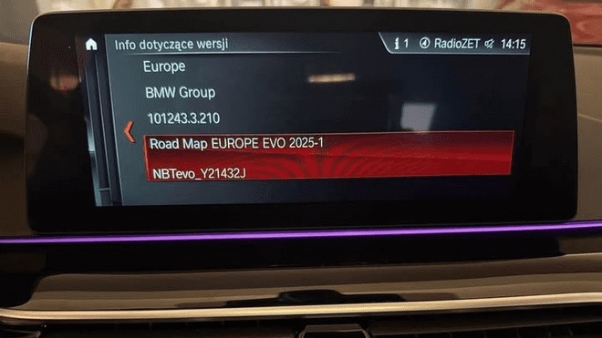 BMW NBT EVO ID5/ID6 Lietuvos ir Europos navigacijos žemėlapiai 2025-2 su FSC Kodu USB/HDD
