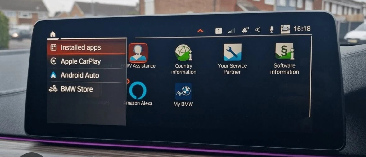 BMW Apple CarPlay ir Android Auto aktyvacija (iDrive ID7 / ID8 MGU)