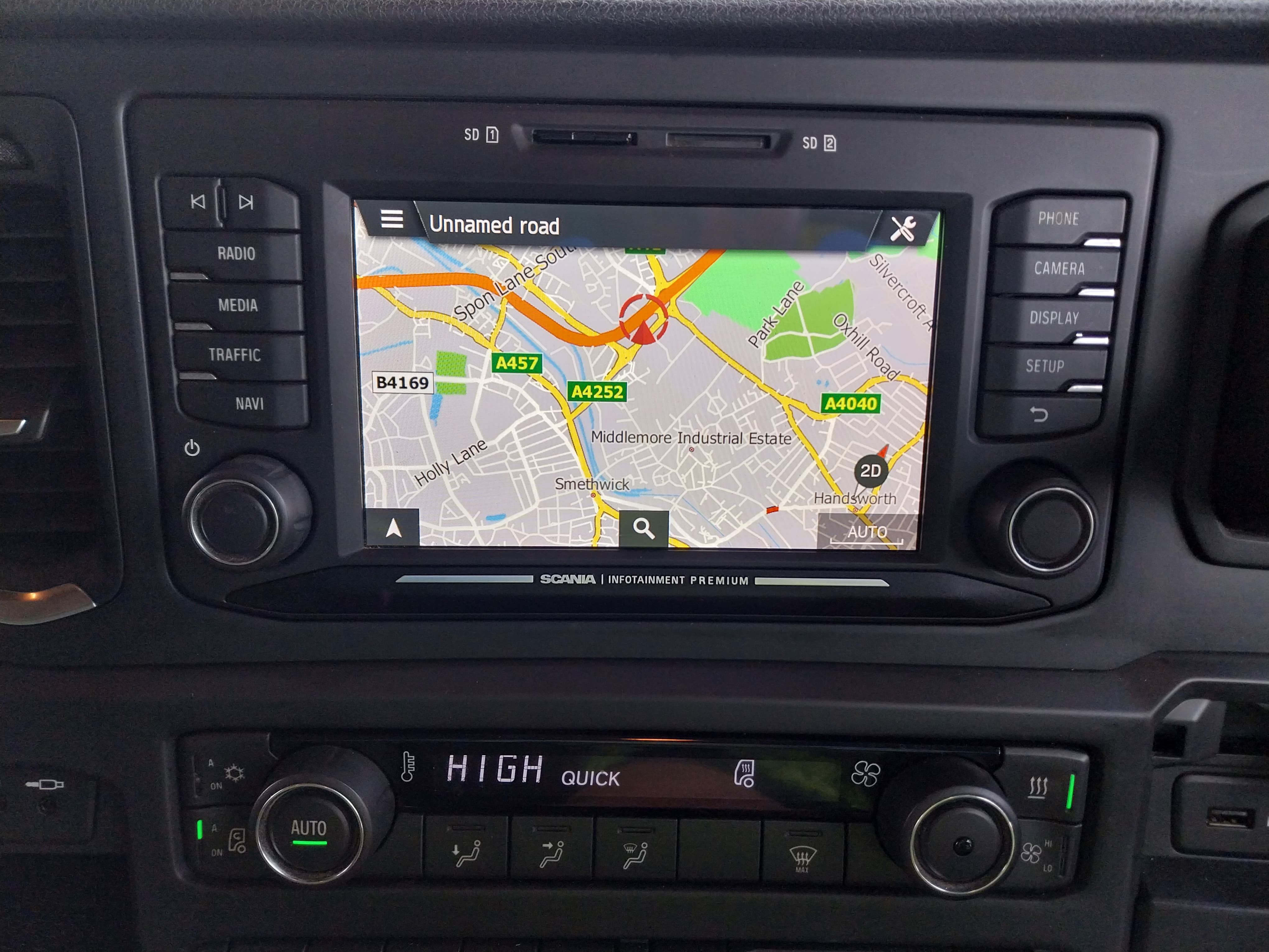 Scania Truck Premium Infotainment Navigation System 7" Lietuvos ir Europos navigacijos žemėlapių atnaujinimas – 2025 SD kortelė 
