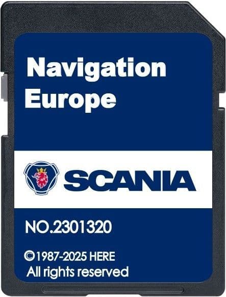 Scania Truck Premium Infotainment Navigation System 7" Lietuvos ir Europos navigacijos žemėlapių atnaujinimas – 2025 SD kortelė 