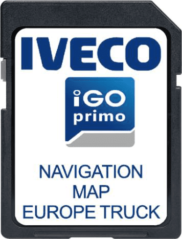 IVECO IveConnect 7" sunkvežimių Lietuvos ir Europos navigacijos žemėlapių atnaujinimas 2024/2025 SD kortelė