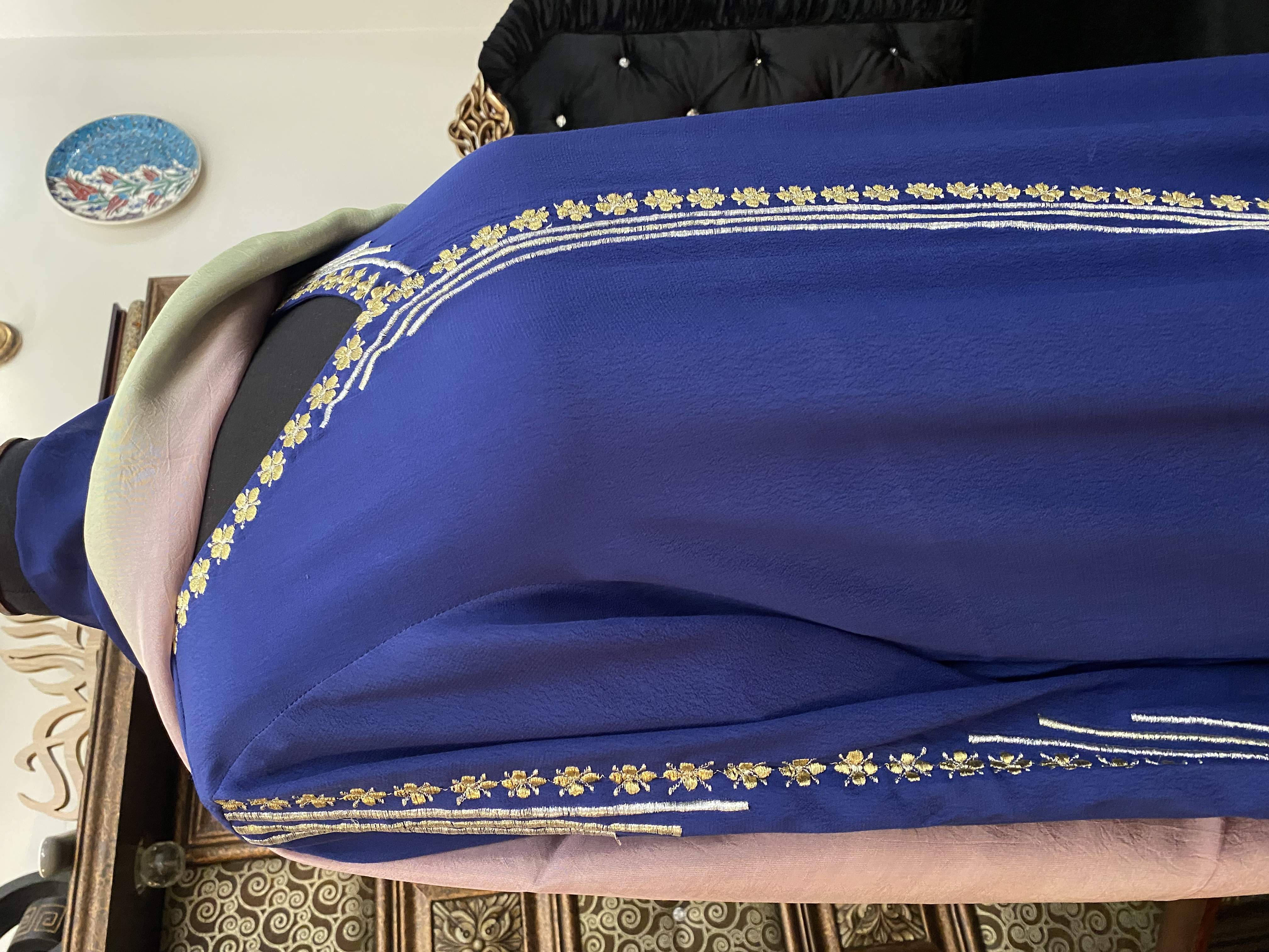 M132- Floral Applique 3 Pcs Dress