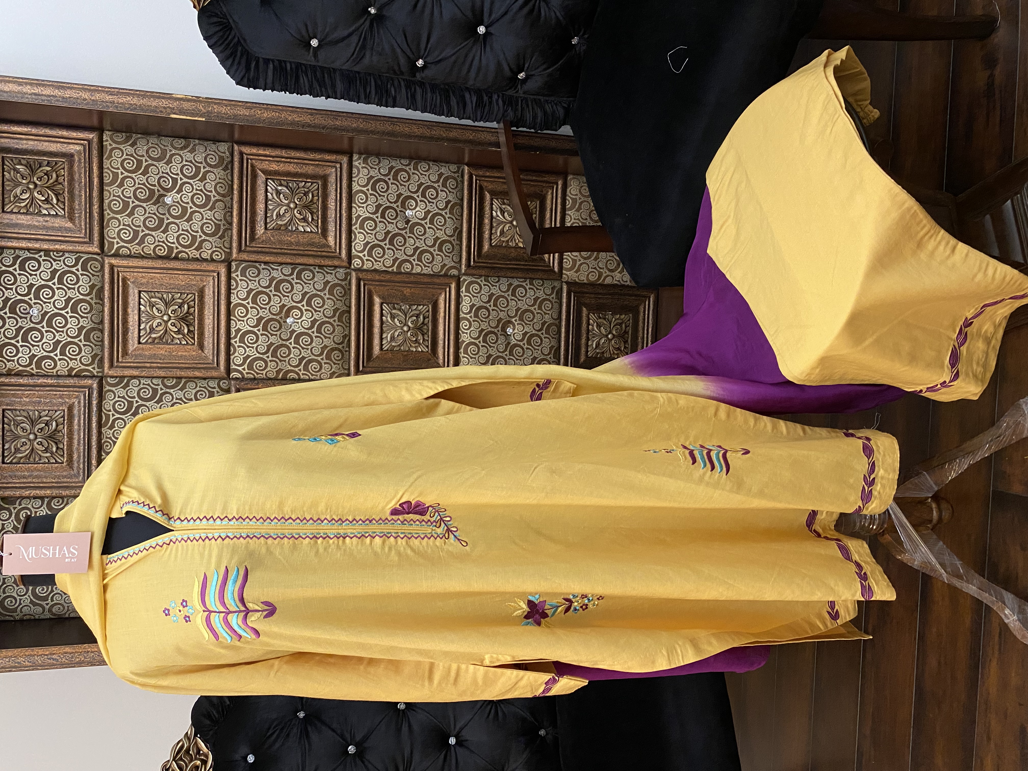 M125- Embroidered 3 Pcs Dress