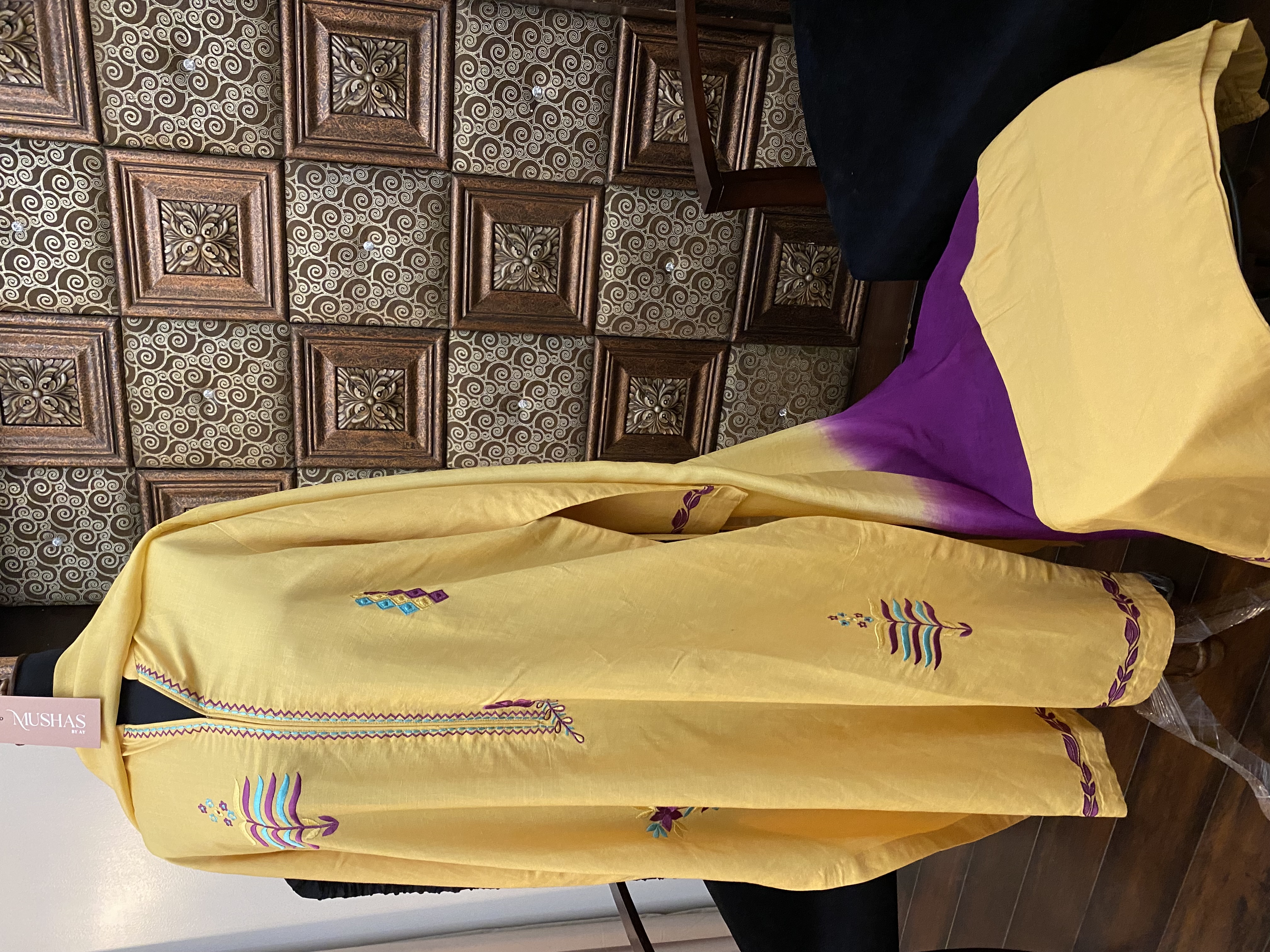 M125- Embroidered 3 Pcs Dress