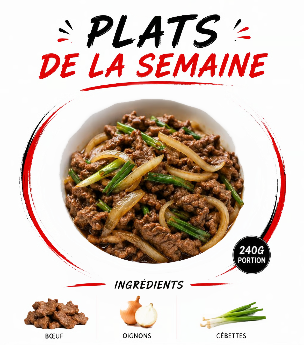 Bœuf sauté aux oignons
