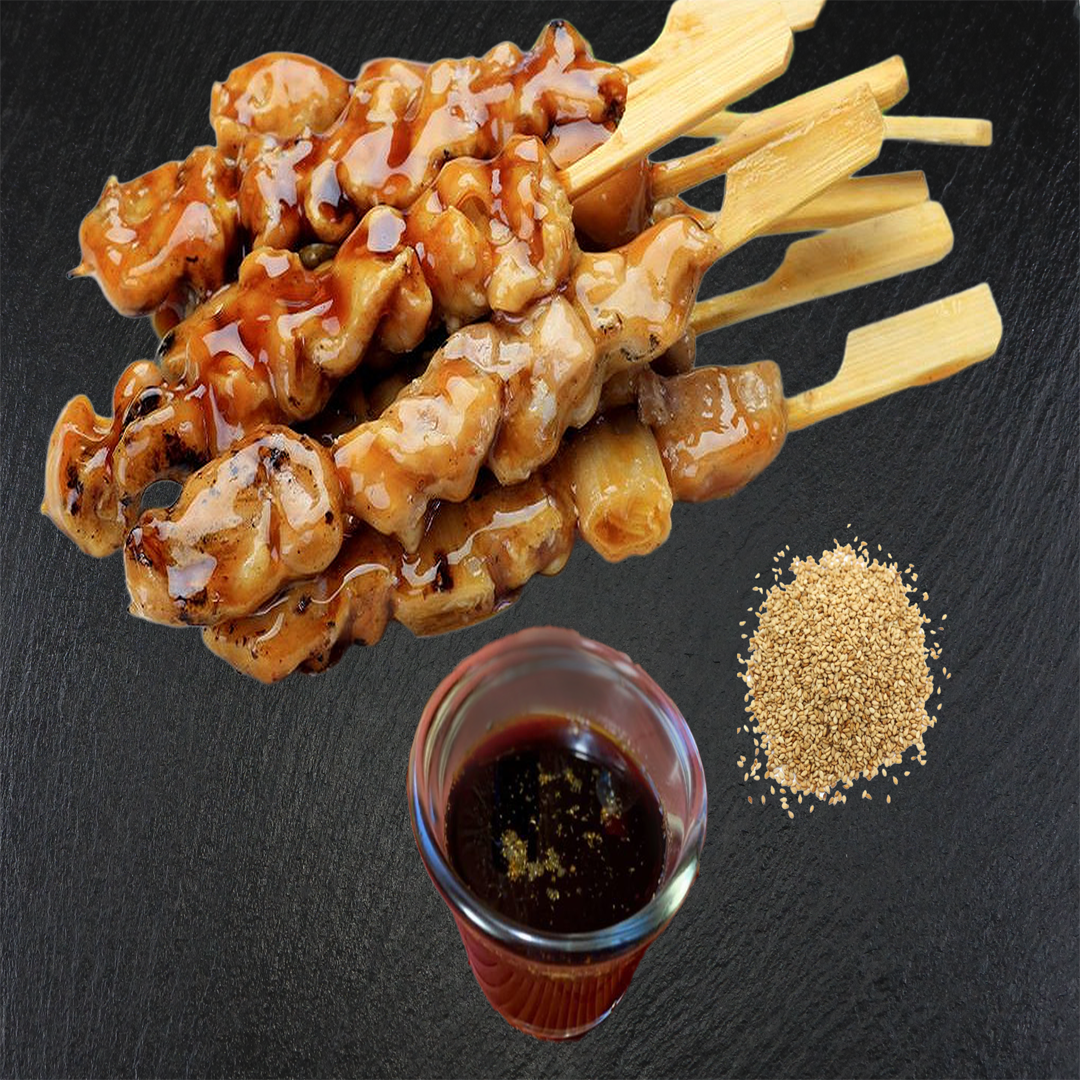 5 Brochettes de poulet YAKITORI au sésame