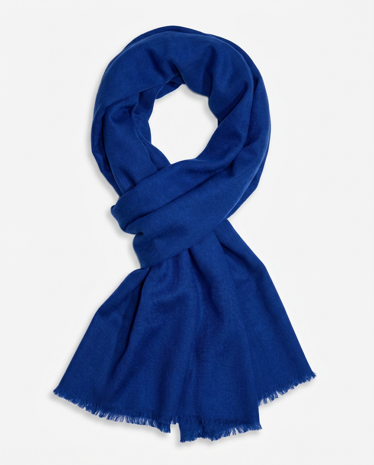 Blue Cashmere Scarf | Handwoven