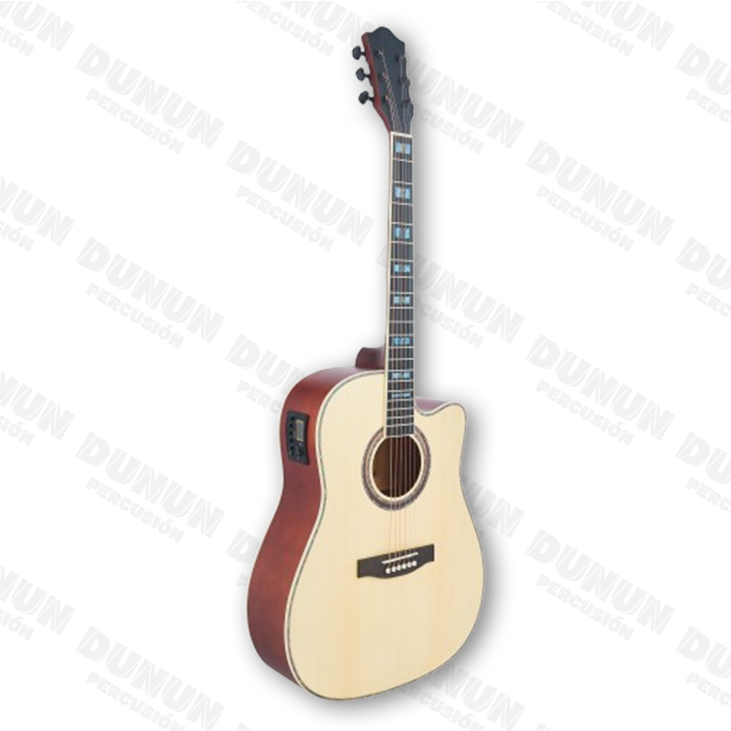 Guitarra Electroacústica BL380 Tipo Folk – Color Natural (Acabado Mate)