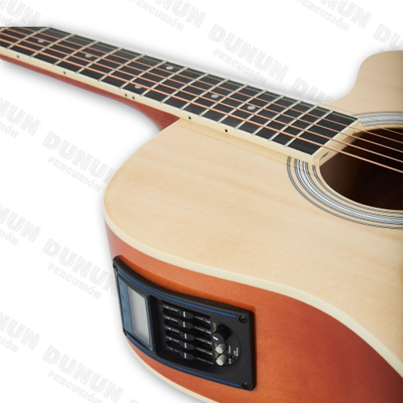 Guitarra Electroacústica BL380 Tipo Folk – Color Natural (Acabado Mate)