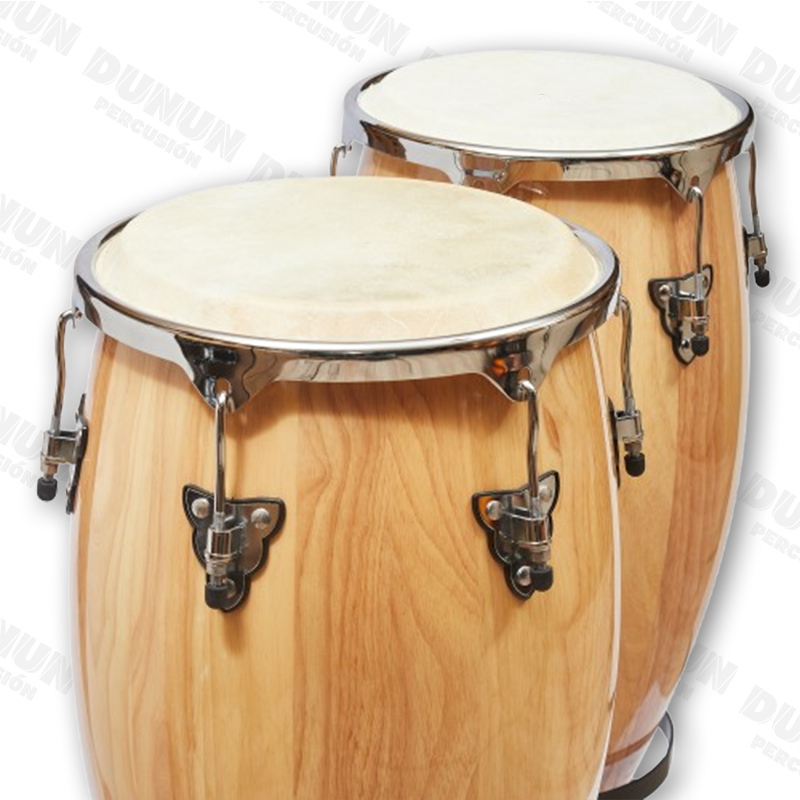 Juego de Congas Dunun 11.75" y 12.50" con Base Tipo Matera