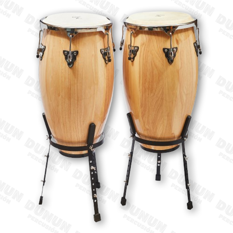 Juego de Congas Dunun 11.75" y 12.50" con Base Tipo Matera