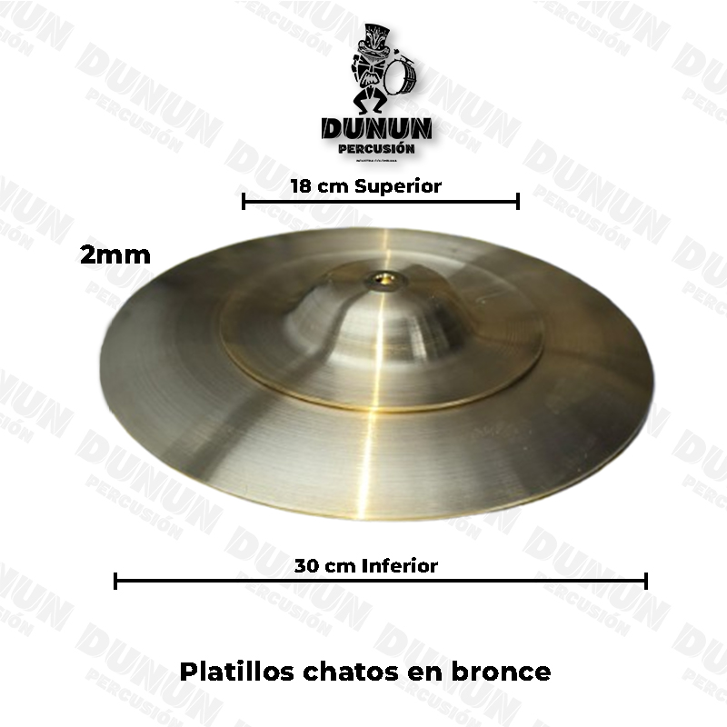 Platillos Murgueros Dunun en bronce