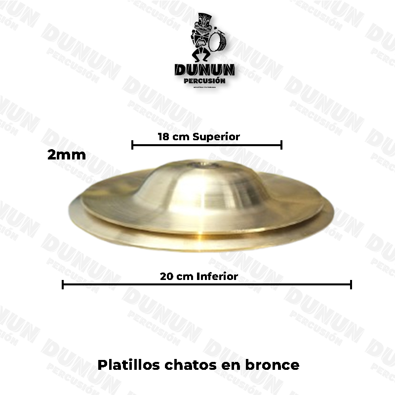 Platillos Murgueros Dunun en bronce