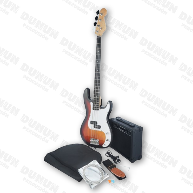 Combo Bajo Eléctrico PB1 – Completo con Amplificador y Accesorios