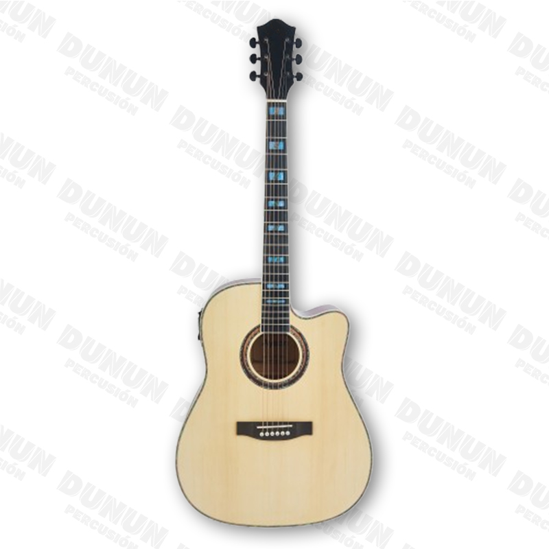 Guitarra Electroacústica BL380 Tipo Folk – Color Natural (Acabado Mate)